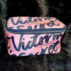Victoria's Secret Small Cosmetic Bag Pink/Black